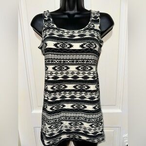 Teenbell tank top racerback mini dress tribal print